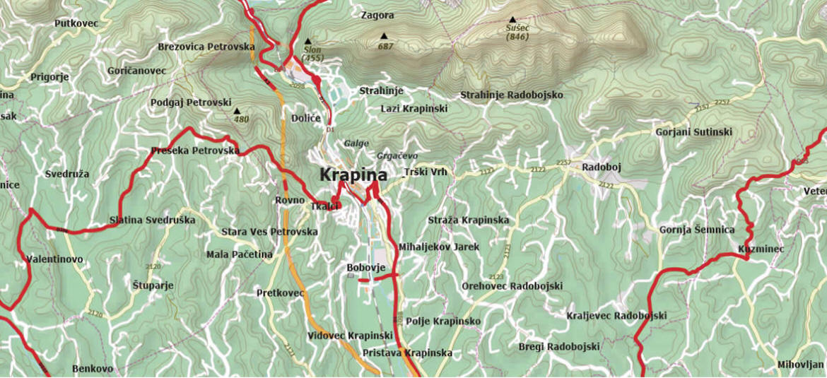 Karta Krapine